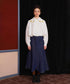 Small Flower Embroidery Collar Blouse